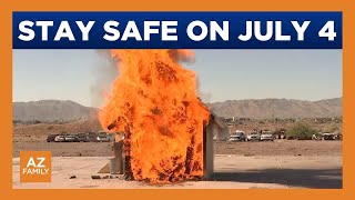 Phoenix firefighters provide tips to stay safe on July 4th