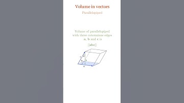 Volume of a parallelopiped #vectoralgebra #class12maths #jeemains2023