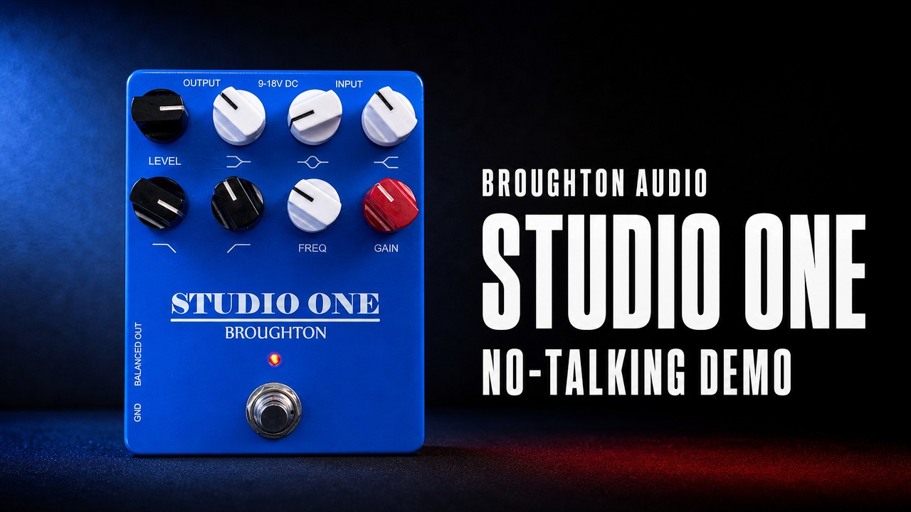 Broughton Audio Studio One Preamp/DI Bass Demo | No Talking - YouTube