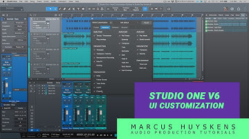 New UI Customization Options in Studio One Version 6