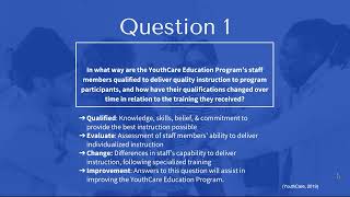 YouthCare Education Program Evaluation Plan