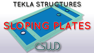 Modeling Sloping Plates with Tekla Structures