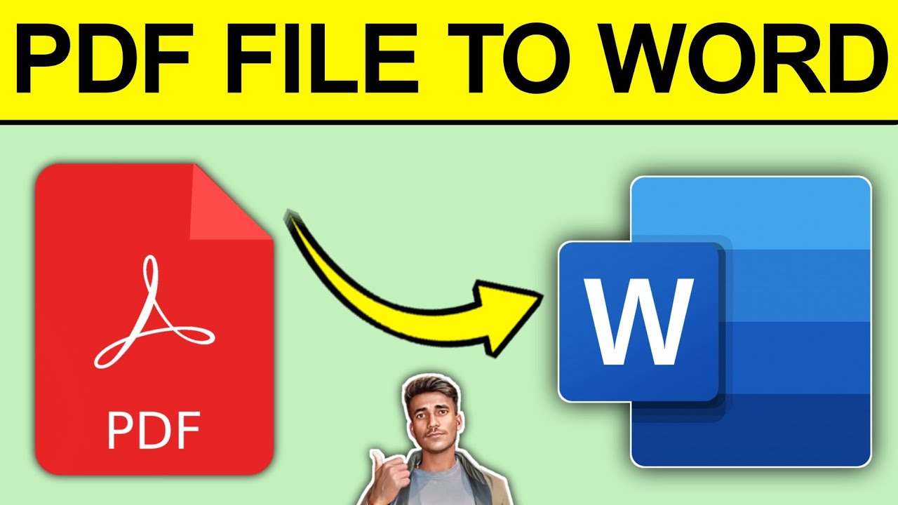 How to convert PDF to Word | Change PDF File to Word Document | PDF ...