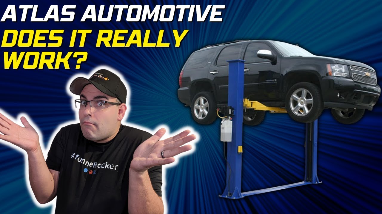 Atlas Car Lift 9,000lbs 2 Post Lift YouTube