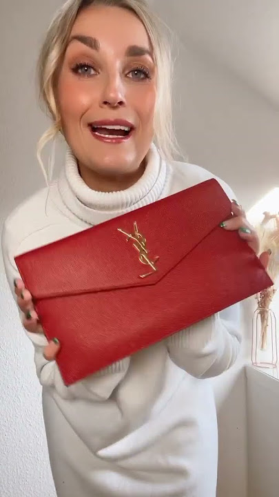 YSL UPTOWN CLUTCH POUCH WHAT FITS INSIDE!? REVIEW & UNBOXING PROS