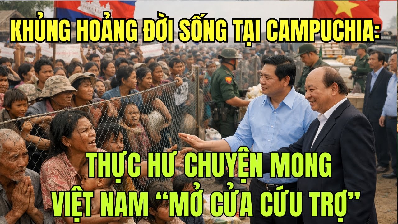 Khủng hoảng đời sống tại Campuchia: Thực hư chuyện mong Việt Nam “mở cửa cứu trợ”