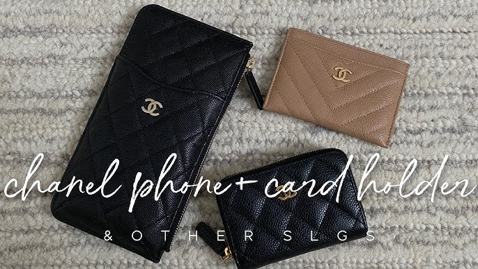 Chanel flap card case comparison