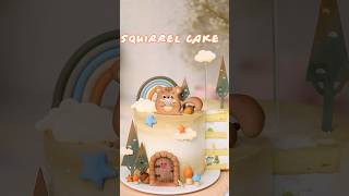 How to Make Adorable Squirrel Cake Topper #fondant #cake #baking