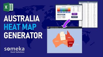 Australia Heat Map Generator | Dynamic Heat Map Excel Template!