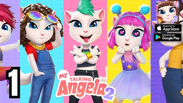 My Talking Angela 2 Gameplay Walkthrough Part 1 - Tutorial (Android, iOS)