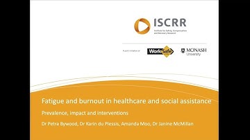 ISCRR Webinar: Fatigue and burnout in healthcare