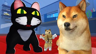 DogBerg vs GATO GIGANTE | Roblox | Escape The Cat Game Obby