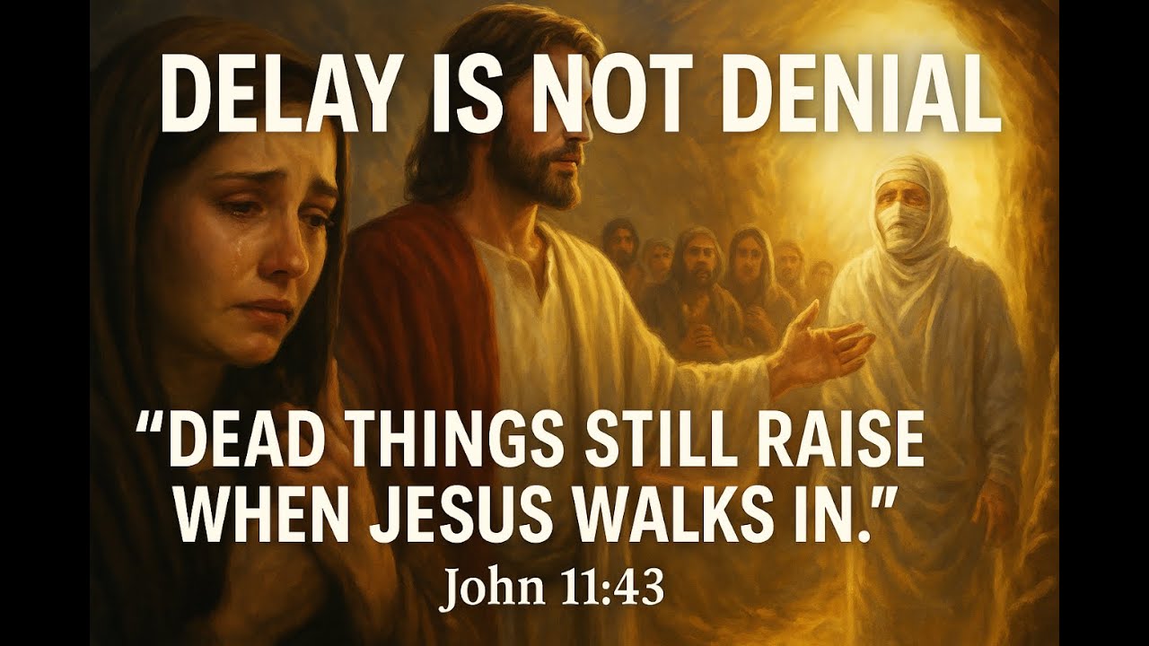 How God Turns Delays into Miracles | Lazarus Story Lyric Video of Hope & Faith Restoration