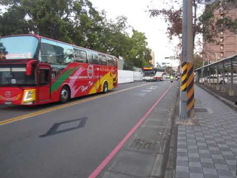 20220114 新竹轉運站公車專用道施工 國道客運動線