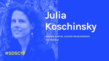 Making Spatial Access Measurement Accessible by Julia Koschinsky