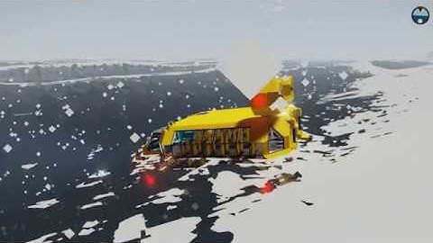 Prototype Hovercraft mk4 submerge/resurface feature test (Stormworks)