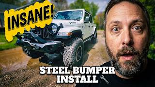 Jeep Gladiator Steel Bumper Installation That Looks Insane!
