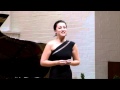 Kelsey Lauritano, mezzo-soprano; Jonathan Ware, piano: "Que fais-tu, blanche tourterelle"