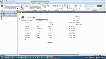 How to create a simpe Microsoft Access Report