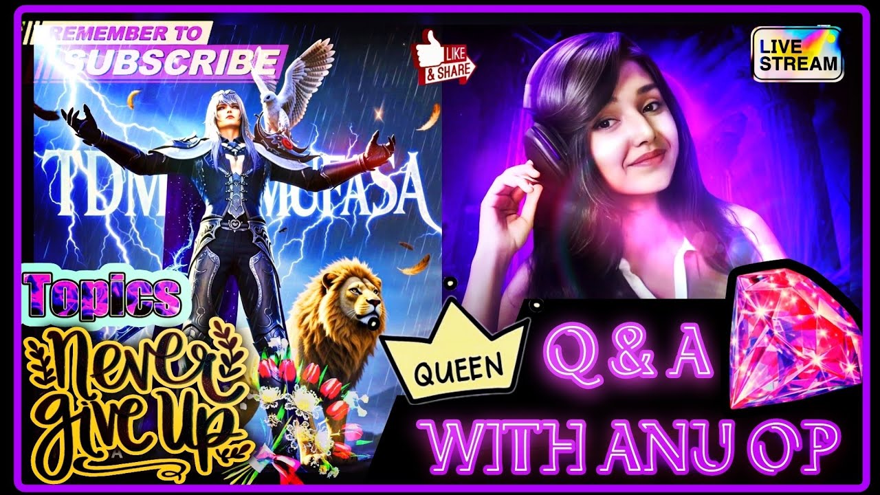 BGMI TOP 1 BEST GIRL GAMER & STREAMER | NEVER GIVE UP ON YOUR GOALS DEMANDED TOPIC | by 