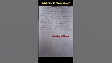 what is screen saver?full explanation #screensaver #ytshorts