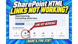 SharePoint HTML Page Links Not Working Here's How to Fix Them!