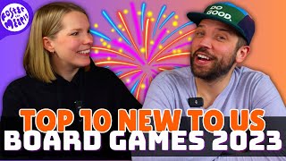 Top 10 New to Us Board Games of 2023
