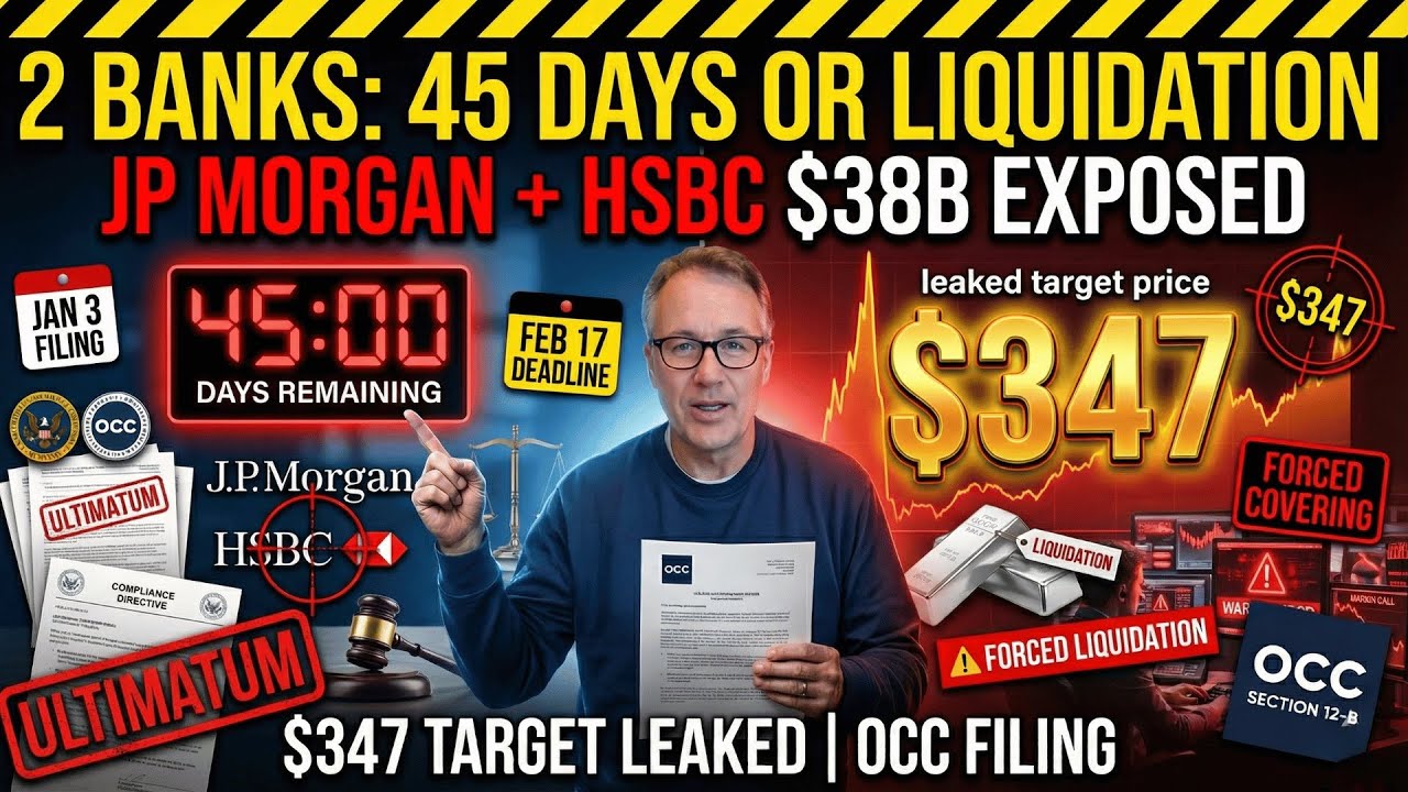 IT'S OVER: 2 Major Banks Get 45-Day Silver Ultimatum or Face Liquidation ($347 Target LEAKED)