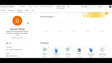 Creating Google Developer Profile for Android basis in Kotlin Course