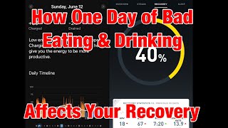 How One Day of Bad Eating & Drinking Plummets Recovery: Garmin Body Battery/Sleep & Whoop Review