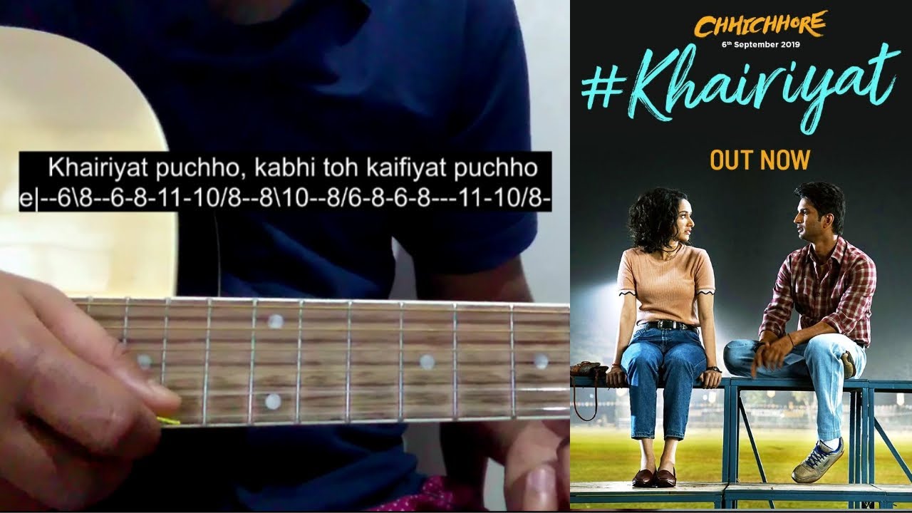 Khairiyat (Single String) Guitar Tabs Tutorial Chhichhore Shubham