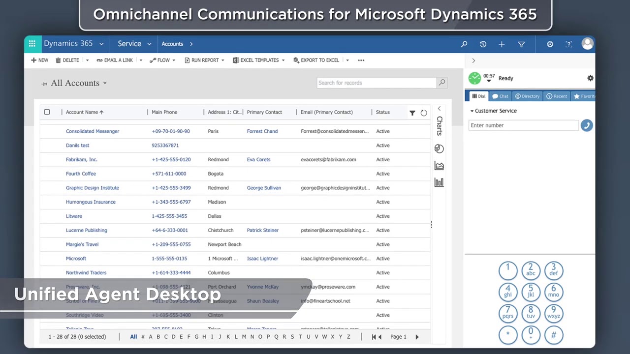 Call Center Software for Microsoft Dynamics 365 - YouTube