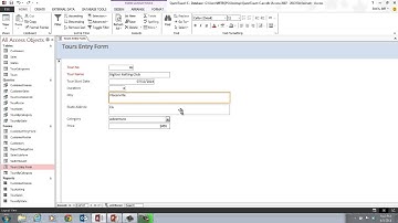 Access C Video 3 - Use Form Layout View