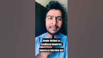 Render method vs conditional rendering in lwc || Salesforce interview preparation #salesforce