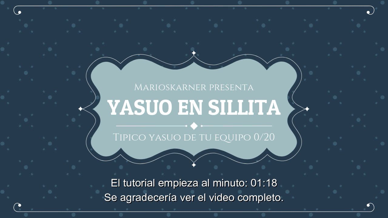 [ESP] Yasuo Wheelchair Skin Tutorial and Download wad.client YouTube