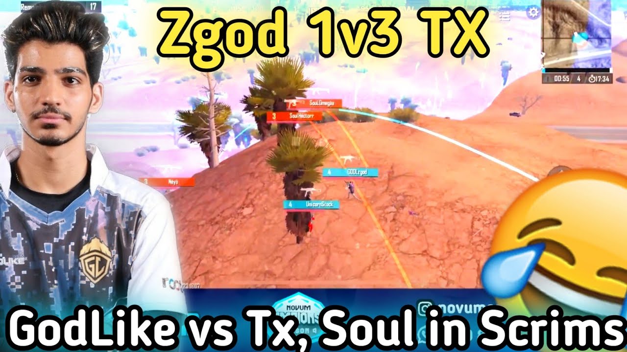 🇮🇳GodLike vs Tx, Soul in Scrims 😱| Zgod 1v3 Tx | Zgod vs Scout 🔥 - YouTube
