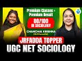 UGC NET Sociology Result | JRFADDA Topper Chanchal Krishna 🎉 80/100 | 99.11 Percentile