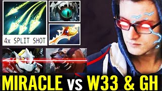 Miracle vs GH W33! Crazy Medusa Rapier 4x Split Shot 100% KO Nigma Teammate Pub Dota 2 Pro Gameplay