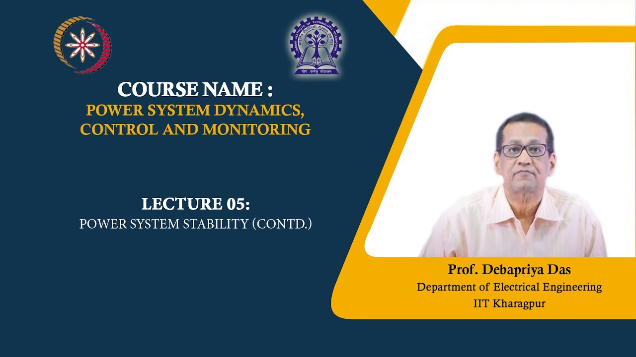 Lecture 05: Power System stability (Contd.) - YouTube