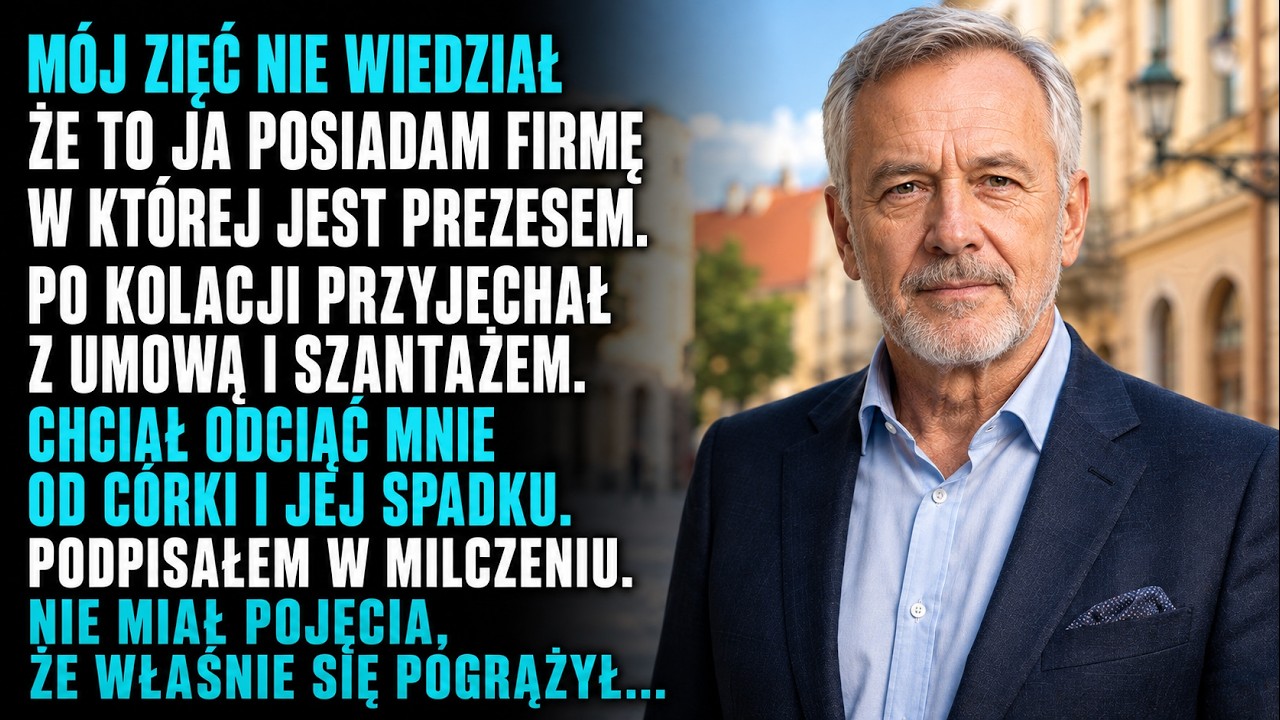 Mój zięć usiadł naprzeciwko mnie w eleganckiej restauracji i przesunął po stole grubą białą kopertę. “W środku jest sto tysięcy,” powiedział jego ojciec z uśmiechem. “Masz zniknąć z życia córki....
