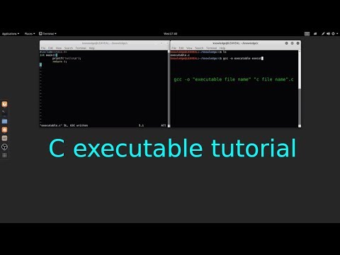 C Progrmming executable tutorial in Linux