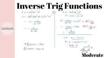 Calculus - HOW TO: Inverse Trigonometric Functions (Moderate Level)