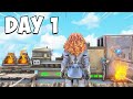 ARK Duo Surviving In A SKY Base Day 1