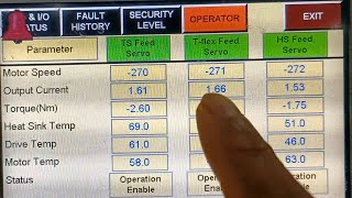 Lmw Ring Frame Lrj9 Sxl-M Motor, Panel Drive Program Showing In The Display