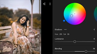 Soft orange cinematic colour grading Lightroom mobile tutorial//preset download free// screenshot 5