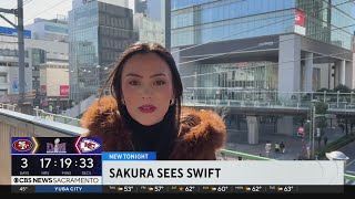Sakura sees Taylor Swift in Japan