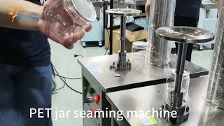 Semi Automatic Can Sealing Machine , Plastic Jar Seaming Machine , #factory Can Sealer