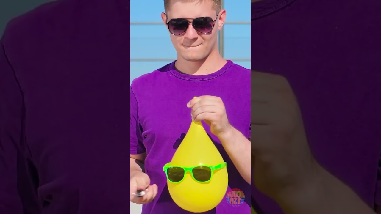 A water balloon’s slow-motion explosion masterpiece 💦🎨 