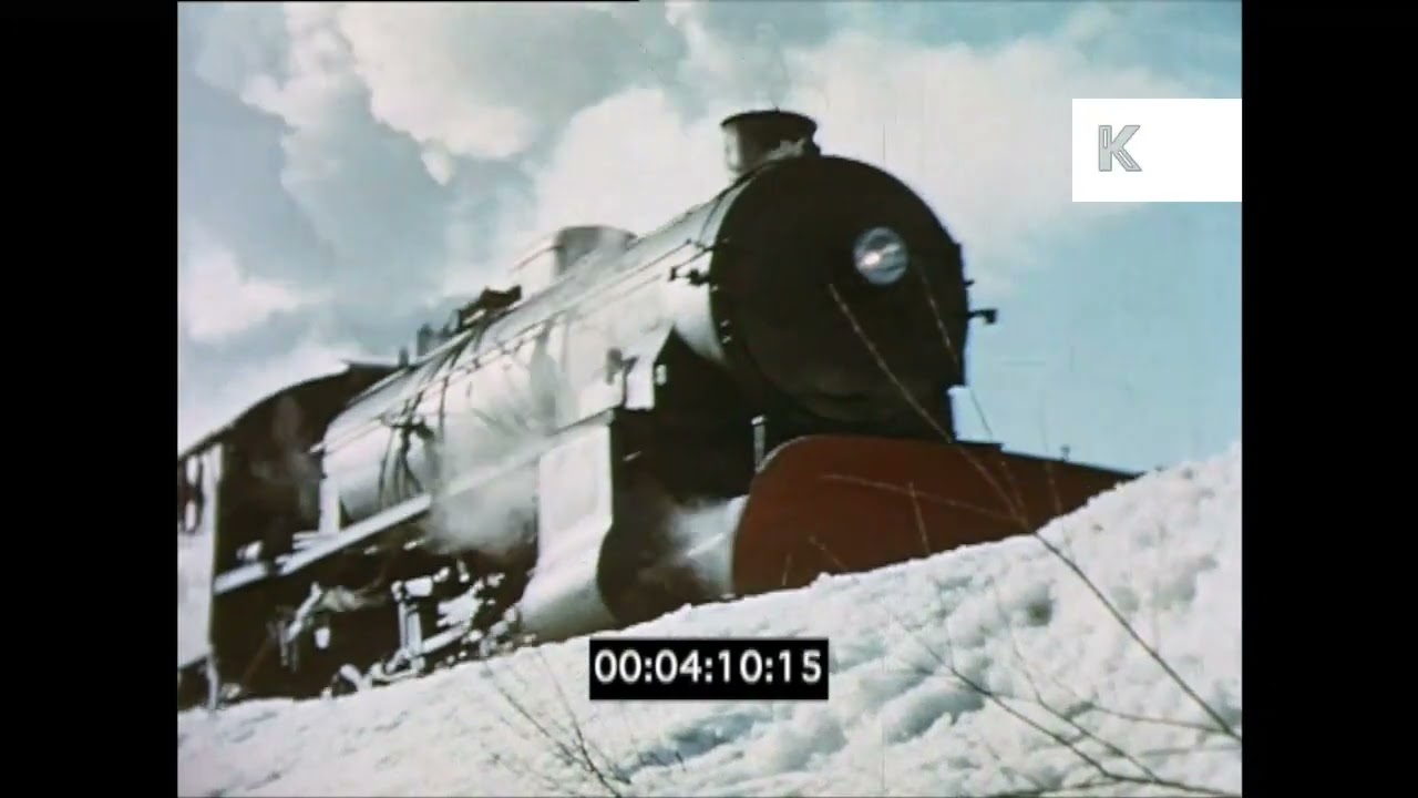 1960s Norway, Train Journey Through Snow