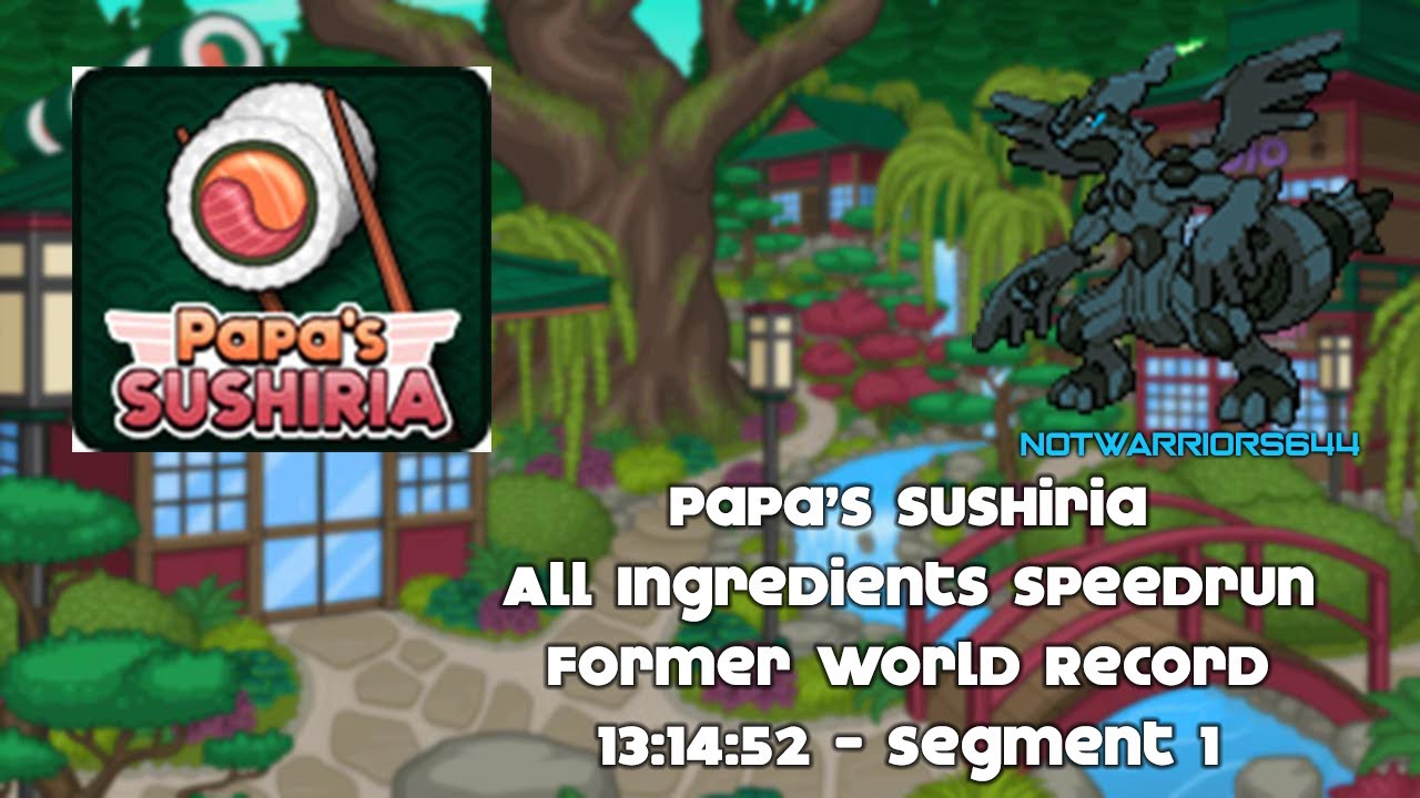 I tried speedrunning Papa's Sushiria and somehow only poisoned